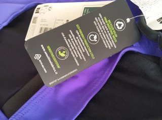 Costume da bagno Arena viola e nero