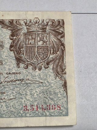 Billete 5 Pesetas Banco de España 1936