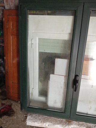 Ventana Climalit Verde Nueva.132 de alta,x1,26 anc