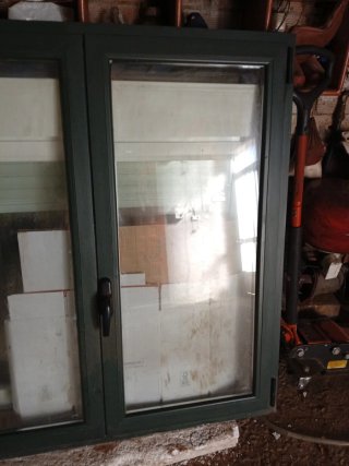 Ventana Climalit Verde Nueva.132 de alta,x1,26 anc