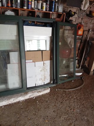 Ventana Climalit Verde Nueva.132 de alta,x1,26 anc