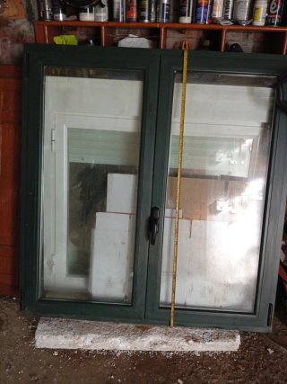 Ventana Climalit Verde Nueva.132 de alta,x1,26 anc