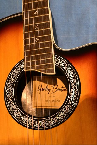 Harley Benton HBO-600SB Guitarra Electroacústica