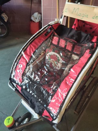 Carro para niños con capota