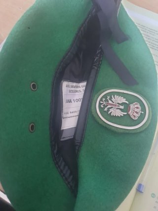 Boina Verde Lana 100% Angel Gabardos