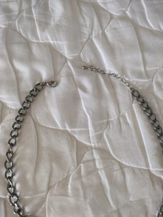 Collana bijoux donna con maglie e cerchi