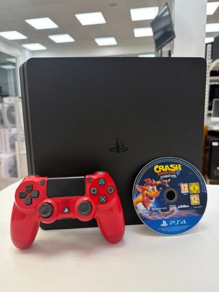 Consola PS4 1T Negra Slim + Juego crash