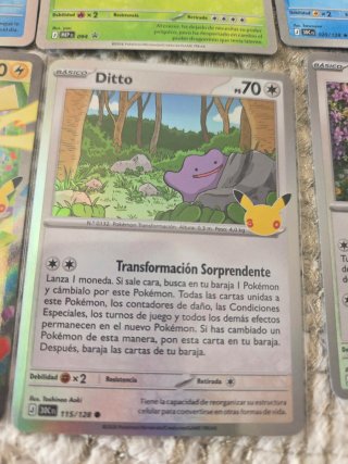 Lote Cartas Pokémon 30 Aniversario