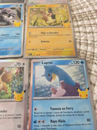 Lote Cartas Pokémon 30 Aniversario