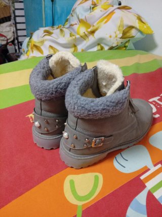 Botas grises T40, zapatos, botines