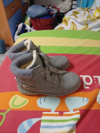 Botas grises T40, zapatos, botines