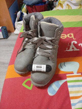Botas grises T40, zapatos, botines
