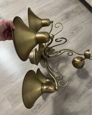 Lámpara de techo bronce estilo rústico