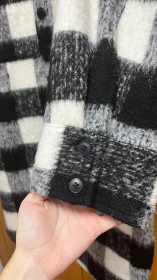 Cappotto H&M a quadri in lana da donna