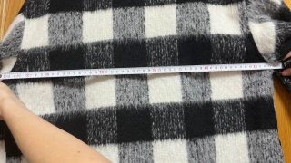 Cappotto H&M a quadri in lana da donna