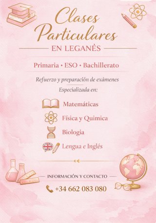 Clases particulares Primaria, ESO y Bachillerato