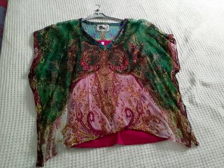 Camisa transparente con camiseta tirantes