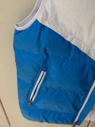 Chaleco Nike blanco y azul