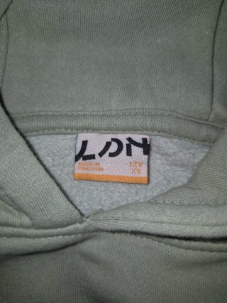 Sudadera Losan verde militar con mensaje