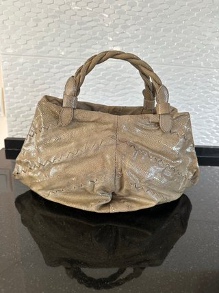 Bolsos Bottega Veneta Piel de Raya Vintage Beige