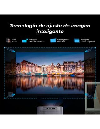 Proyector Inteligente Saturn Q9 Gris/Dorado