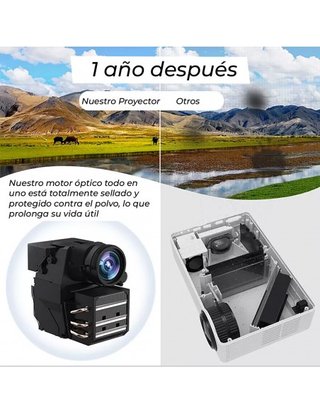 Proyector Inteligente Saturn Q9 Gris/Dorado