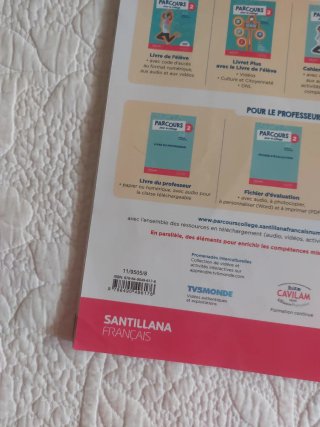 Libros de Francés 2Eso Parcours A2 Santillana