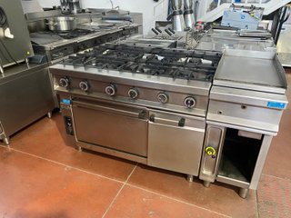 Cocina Profesional Repagas 6 Fuegos con Horno