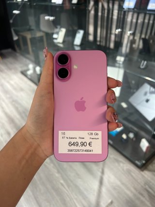 iPhone 16 Rosa 128GB 87% + Garantía