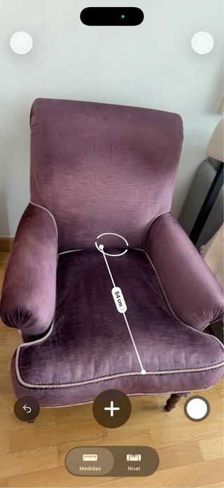 Butaca Orejera Vintage Terciopelo Morado