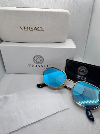 Occhiali da sole Versace Blu Dorato