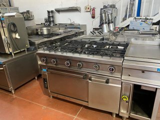 Cocina Repagas 6 fuegos con horno Serie 900