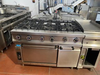 Cocina Repagas 6 fuegos con horno Serie 900