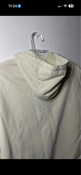 Chaqueta blanca calentita con forro