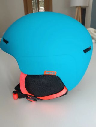 Casco de esquí MTR azul y naranja