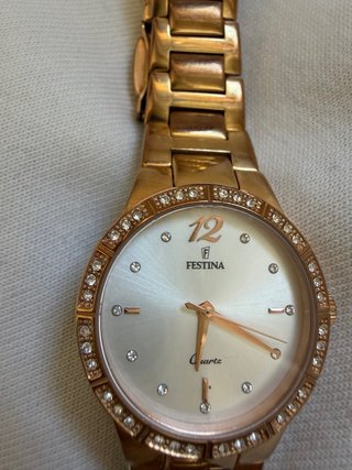 Orologio Festina Donna Oro Rosa con Zirconi