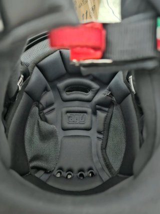 Casco Moto AGV Gris con Visera Transparente