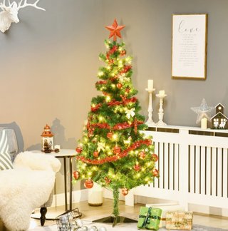 Árbol Navidad 180cm luces LED 100 Decoraciones