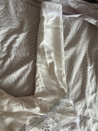Corpiño fallera blanco y plateado SIN PAÑOLETA