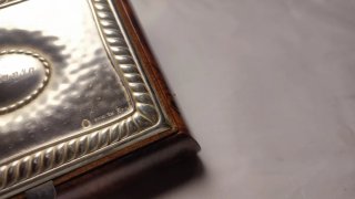 Cajita joyero madera y plata