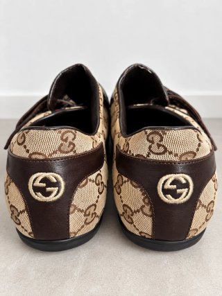 Gucci GG Supreme Piel Marrón Talla 45.5