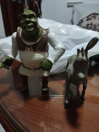 Figuras Shrek y asno