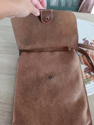 Borsa pelle Timberland vintage marrone