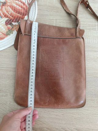 Borsa pelle Timberland vintage marrone