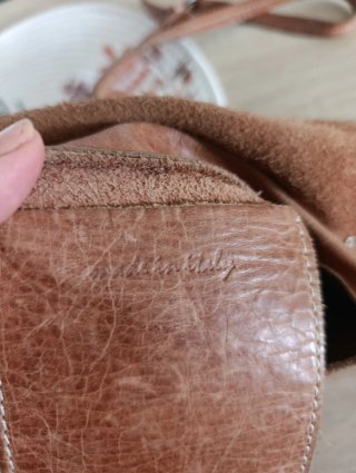 Borsa pelle Timberland vintage marrone
