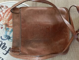 Borsa pelle Timberland vintage marrone