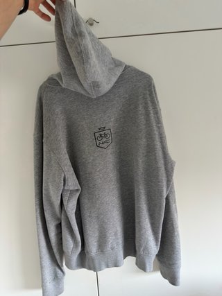 Chaqueta con cremallera gris XL
