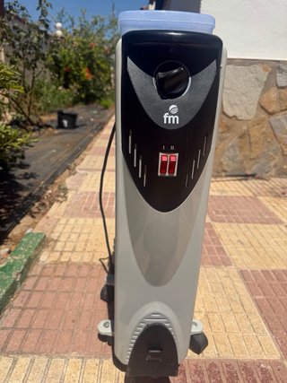 Radiador eléctrico funcionando