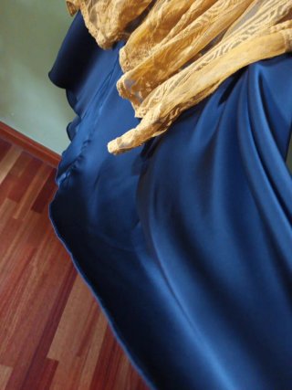 Vestido lencero negro talla U