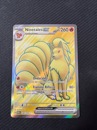 Carte Pokémon Ninetales-EX 186/165